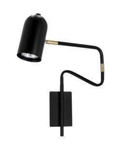 Regulowany kinkiet czarny lampa Hosti (21-75451)