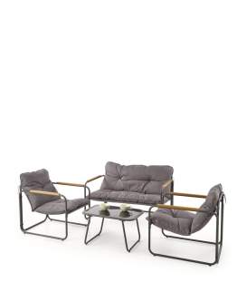 Zahradní sestava Hudson (pohovka, křesla, konferenční stolek)