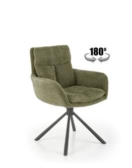 Otočná židle K495, olivová