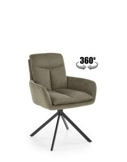 Otočná čalouněná židle K536, olivová