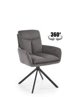 Otočná čalouněná židle K536,  šedá