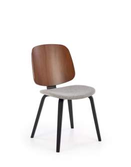 Dřevěná jídelní židle K563, šedá