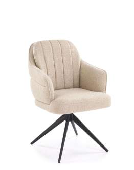 Scaun pivotant K570 bej, bouclé