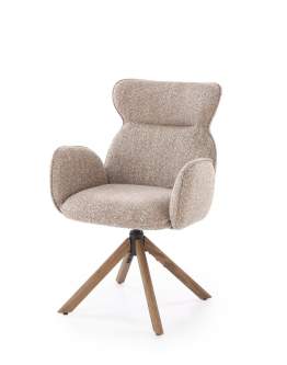 Jedálenská stolička K585, otočná, svetlý orech