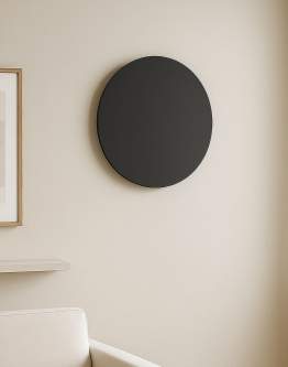 Okrągły kinkiet ścienny 25 cm czarny Rega K-4635