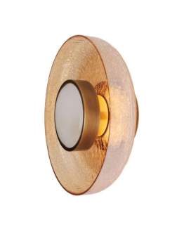 Kinkiet ścienny talerz mosiądz Signature 22 cm (W0352)