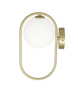 Kinkiet kula złoty mosiądz Cordel 21-73440