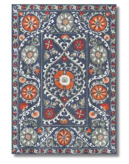 Florystyczny dywan kolorowy Suzani Nordic 9730 - 140x200