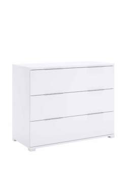 Comodă cu sertare Barton, alb mat