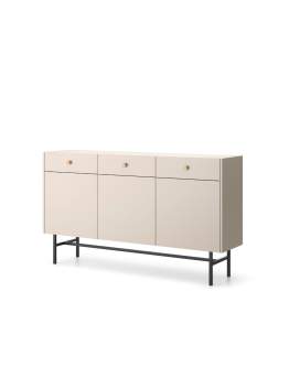 Comodă cu 3 sertare și 3 compartimente Diva cașmir