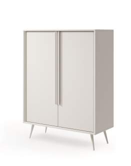 Wysoka komoda do salonu Mavera A 2D kaszmir