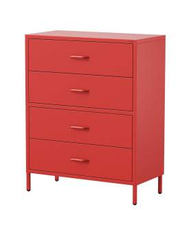 Comodă cu sertare Modern CARLA roșie