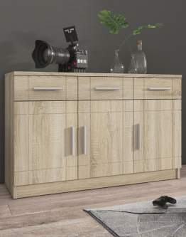 Komoda Paris Dąb Sonoma 3F3S