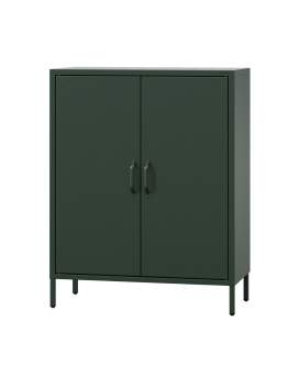 Komoda na nóżkach z półkami VITO modern: butelkowa zieleń (1568)