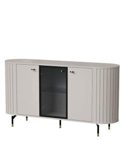 Komoda z witryną kaszmirowa ZANTE ZA3