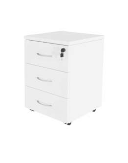 Biely kontajner pod písací stôl na kolieskach BP89