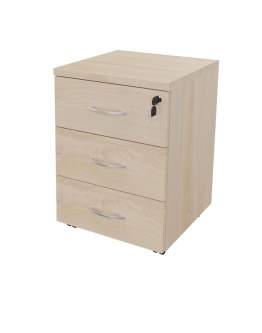 Kontajner pod písací stôl na kolieskach, svetlý buk fjord BP89