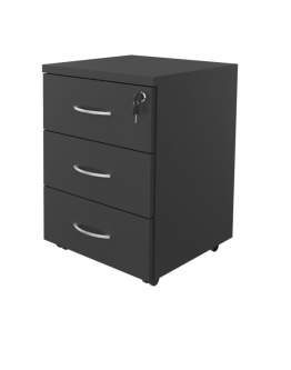 Čierny kontajner pod písací stôl na kolieskach BP89