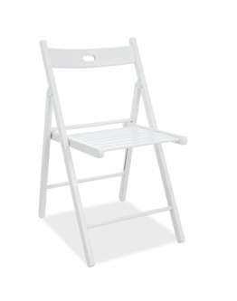 Skládací dřevěná židle SMART II bílá