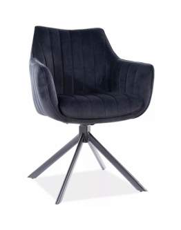 Krzesło Azalia Velvet Czarny
