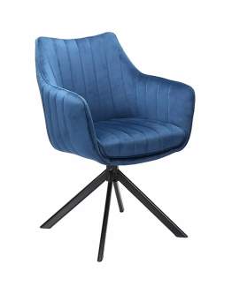 Krzesło Azalia Velvet Granatowy