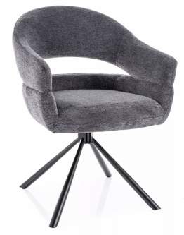 Krzesło Borgo Raven Ciemny Szary