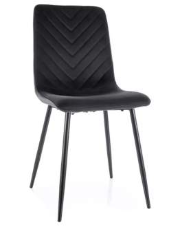 Krzesło Daren Velvet Czarne