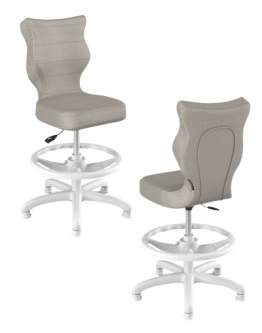 Krzesło dziecięce Entelo Petit z podnóżkiem 119-142 cm Biała Podstawa