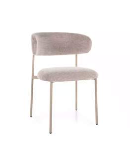 Krzesło z kaszmirowymi nogami Elton Brego 34 Beż