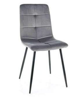 Krzesło Ivo Velvet Szare