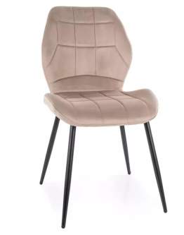 Židle Jake Velvet tmavě béžová