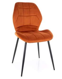 Židle Jake Velvet skořicová