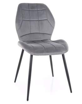 Stolička Jake Velvet sivá