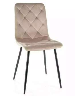 Krzesło Jerry Velvet Ciemny Beżowy