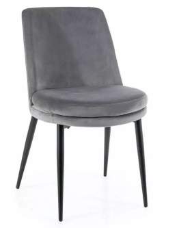 Krzesło Kayla Velvet Bluvel 14 Szary