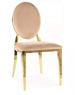Krzesło King Velvet Beżowe