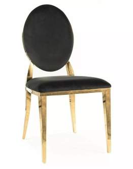 Krzesło King Velvet Czarne