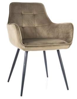 Židle Lemon Velvet olivová