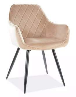 Krzesło Linea Velvet Beżowy