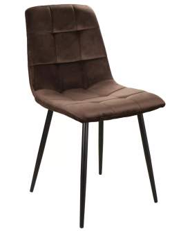 Krzesło Mila Velvet Brązowe