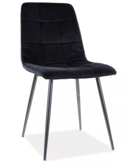 Krzesło Mila Velvet Czarne