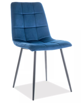 Krzesło Mila Velvet Granatowe
