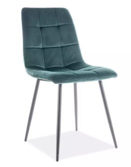 Stolička Mila Velvet Zelená