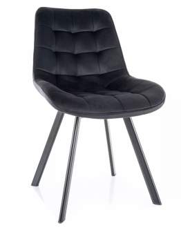 Židle Monti Velvet černá