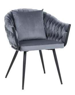 Krzesło Nuvo Velvet Szary