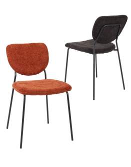 Krzesło do jadalni Yogi, nowoczesne, tapicerowane