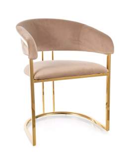 Krzesło Tulipe Velvet Beż
