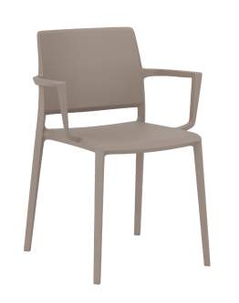 Krzesło ramowe plastikowe Yuni 4LA z podłokietnikami