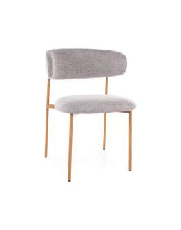 Krzesło z dębowymi nogami Elton D Brego 07 Szary