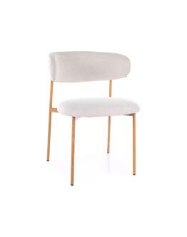 Krzesło z dębowymi nogami Elton D Brego 22 Jasny Beż